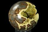 Crystal Filled, Polished Septarian Sphere - Utah #149929-2